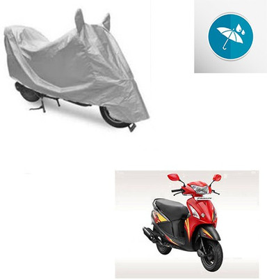 SRENTERPRISES Two Wheeler Cover for Hero(Pleasure, Silver)
