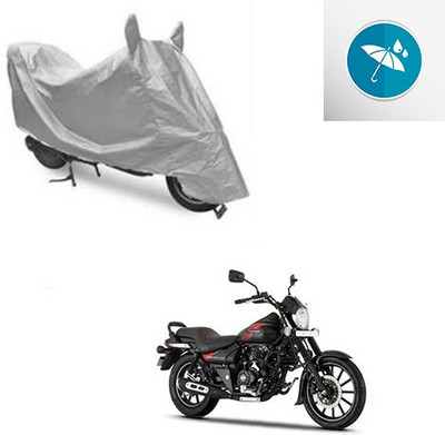 Atulit enterprises Two Wheeler Cover for Bajaj(Avenger 220 Street, Silver)