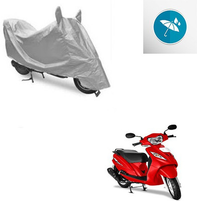 Atulit enterprises Two Wheeler Cover for TVS(Wego, Silver)