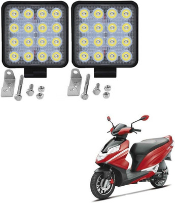 AuTO ADDiCT 16-leds-square-bk-174 Fog Lamp Motorbike LED for Hero (12 V, 48 W)(Dream, Pack of 2)