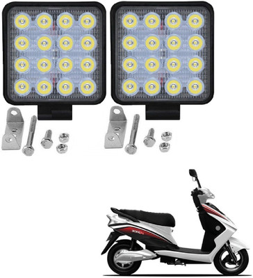 AuTO ADDiCT 16-leds-square-bk-201 Fog Lamp Motorbike LED for Hyosung (12 V, 48 W)(Rodeo RZ, Pack of 2)