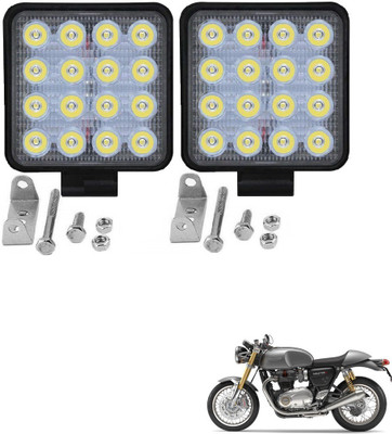 AuTO ADDiCT 16-leds-square-bk-121 Fog Lamp Motorbike LED for Triumph (12 V, 48 W)(Traveller, Pack of 2)