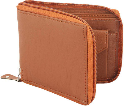 Shiv Men Trendy Tan Artificial Leather Wallet(6 Card Slots)