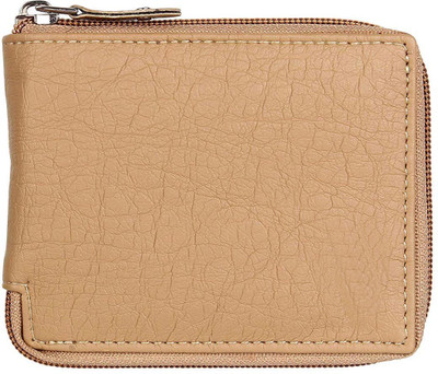 Ruhi Men Beige Artificial Leather Wallet(6 Card Slots)