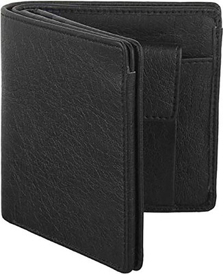 DENNY BLACQ Men Casual Black Artificial Leather Wallet(8 Card Slots)