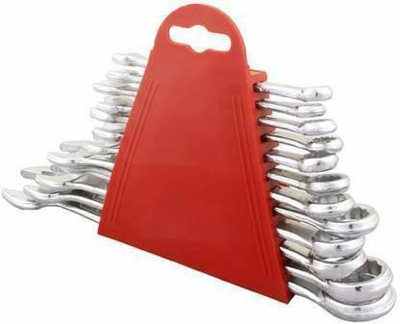 ZODIAQUE  Spanner & wrench set 12 Pc Combination Spanner set with rack includes 6 mm, 7 mm, 8 mm, 9 mm, 10 mm, 11 mm, 12 mm, 13 mm, 14 mm, 17 mm, 19 mm and 22 mm combination spanners. Double Sided Combination Wrench  (Pack of 12) SPANNER SET OF 12 Double Sided Open End Wrench(Pack of 12)