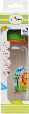 1st Step ANTI-COLIC FEEDING BOTTLE W/ADAPTOR 8 OZ./250ML. - 250 ml(Orange)