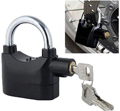 Crafty Steel Polished Finish Anti Theft Sensor Alarm Lock (Black) Steel Polished Finish Anti Theft Sensor Alarm Lock (Black)(Black)