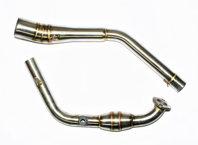 acube mart Yamaha R15 Slip-on Exhaust System(Mild Steel)