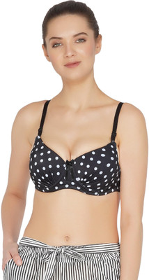 Piftif Women Push-up Lightly Padded Bra(Black)