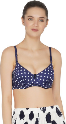 TOMKOT Women Push-up Lightly Padded Bra(Dark Blue)