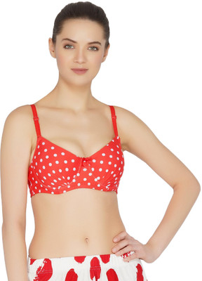 TOMKOT Women Push-up Lightly Padded Bra(Red)