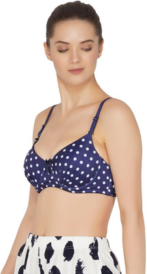 TOMKOT Women Push-up Lightly Padded Bra(Dark Blue)