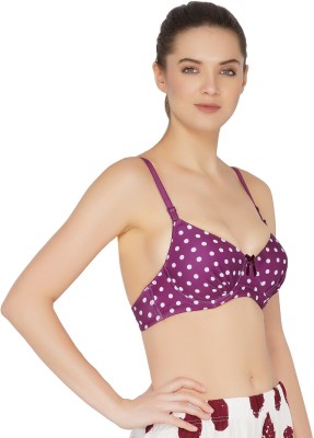 TOMKOT Women Push-up Lightly Padded Bra(Purple)