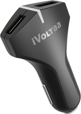 iVoltaa 18 W Qualcomm 3.0 Turbo Car Charger(Black, With USB Cable)