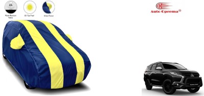 Auto Olprema Car Cover For Mitsubishi Pajero Sport (With Mirror Pockets)(Blue, Yellow)