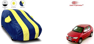 Auto Olprema Car Cover For Fiat Palio D (With Mirror Pockets)(Blue, Yellow)