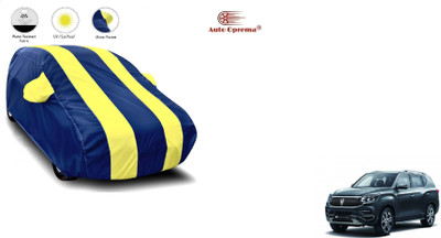 Auto Olprema Car Cover For Mahindra SsangYong Rexton Facelift (With Mirror Pockets)(Blue, Yellow)