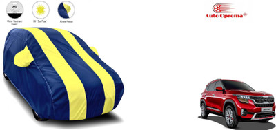 Auto Olprema Car Cover For Kia SELTOS (With Mirror Pockets)(Blue, Yellow)