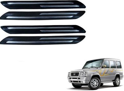 KOZDIKO Stainless Steel Car Bumper Guard(Black, White, Pack of 4, Tata, Sumo)