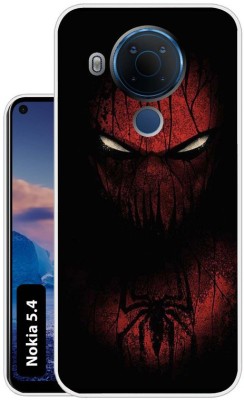 Case Club Back Cover for Nokia 5.4(Black, Red, Grip Case, Silicon, Pack of: 1)