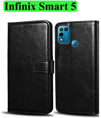 Wynhard Flip Cover for Infinix Smart 5, Infinix Hot 10 Play(Black, Grip Case, Pack of: 1)
