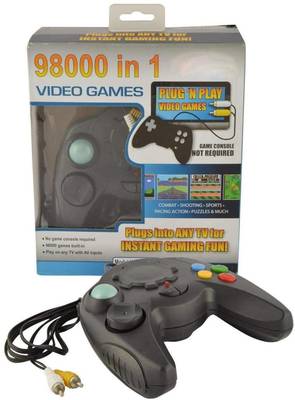 98000 Video Game IN 1 - TV / PC Game Console 1 GB with Mario, Contra Limited Edition  (Code in the Box - for PC)