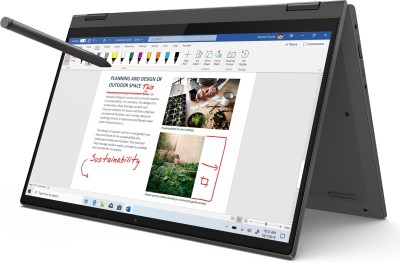 Lenovo Ideapad Flex 5 Core i3 11th Gen - (8 GB/256 GB SSD/Windows 11 Home) Ideapad Flex 5 14LT05 UA 2 in 1 Laptop(14 inch, Graphite Grey, 1.5 kg, With MS Office)