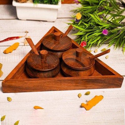 Naayaab Craft Spice Set Wooden(1 Piece)