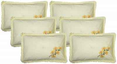 KUBER INDUSTRIES Cotton Pillows Cover(Pack of 6, 42.5 cm*67 cm, Yellow)