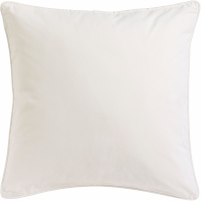 SWHF Microfibre Vaccum Packed Cushion Polyester Fibre Solid Cushion Pack of 1(White)