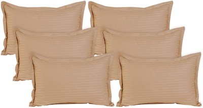 KUBER INDUSTRIES Self Design Pillows Cover(Pack of 6, 43 cm*67 cm, Brown)