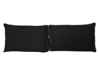 KUBER INDUSTRIES Self Design Pillows Cover(Pack of 2, 42 cm*62 cm, Black)