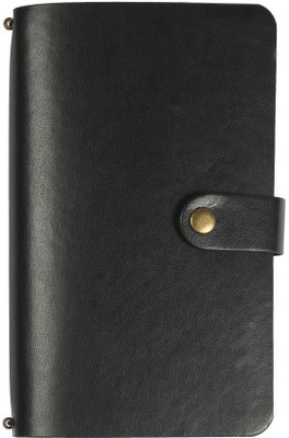 Viva Global Viva CEO Planner with 2 Extra Notebook Refills + Storage pocket, Pen Holder, Card Slots B6 Planner/Organizer 32 Sheets x 2 Books - Ruled & Blank Pages 32 Pages(Black)