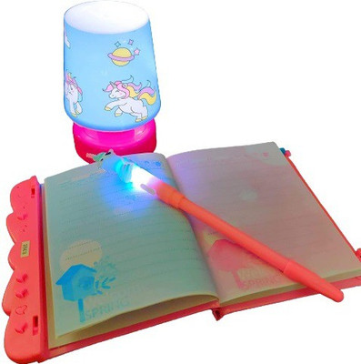 FATFISH Kids Pocket-size Notebook Unrolled 100 Pages(Multicolor, Pack of 3)