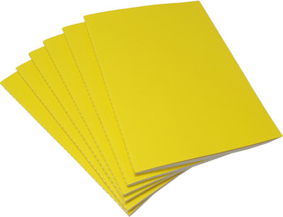 INNAXA Yellow (Pack of 6) 64 Ruled Pages A5 Notebook Ruled 64 Pages(Yellow, Pack of 6)