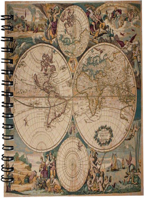 DI-KRAFT Wiro Binding Diary A5 Diary Unruled 160 Pages(Multicolor)