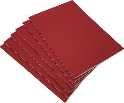 INNAXA Red (Pack of 6) 64 Ruled Pages A5 Notebook Ruled 64 Pages(Red, Pack of 6)