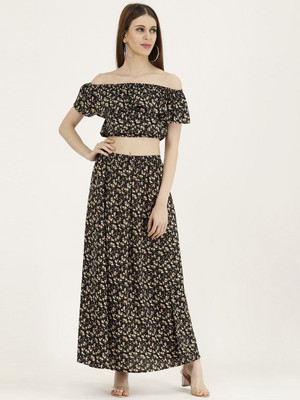 TANDUL Top Skirt Co-ords Set