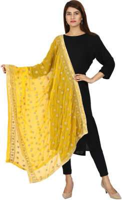 swi stylish Chiffon Embroidered Women Dupatta