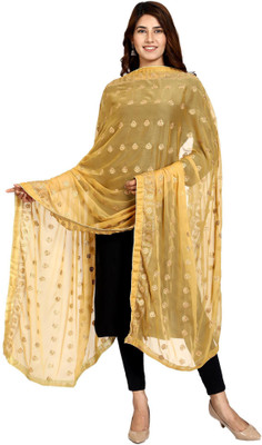 swi stylish Chiffon Embroidered Women Dupatta