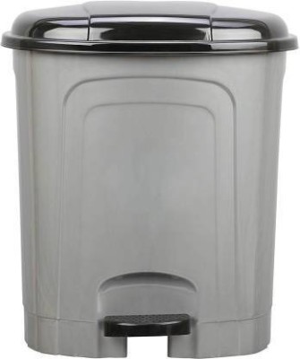 YASHODEEP PLASTIC New Stylish Pedal Bin ( 23 L ) -Grey Color With black Lid Plastic Dustbin(Grey)