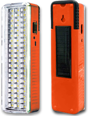 FIRSTLIKE 60 High-Bright LED Light with Android Charging Support Rechargeable Emergency Light 8 hrs Lantern Emergency Light(Orange)