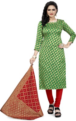 VASALI Cotton Silk Self Design Salwar Suit Material