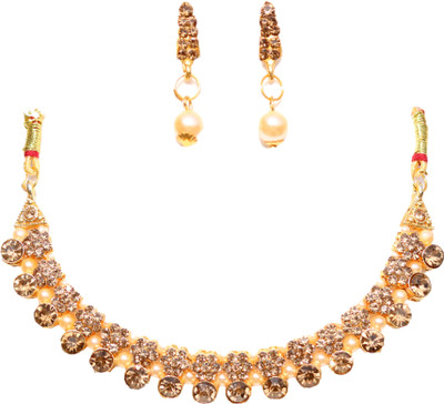 Geetanjali Brass Silver, Gold Jewellery Set(Pack of 1)