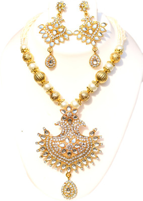 Geetanjali Brass Silver Jewellery Set(Pack of 1)