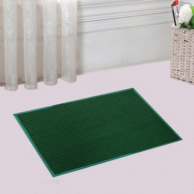 KUBER INDUSTRIES Microfiber Bathroom Mat(Green, Free)
