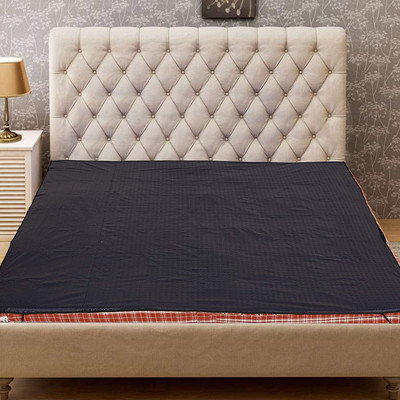 KUBER INDUSTRIES Fitted Double Size Mattress Cover(Grey)