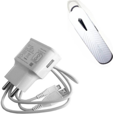 Vooy Wall Charger Accessory Combo for All Android Smartphones(White)
