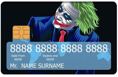 wrap craft FULL COVER LARGE CHIP WINDOW DEBIT CARD & CREDIT CARD Sticker Mobile Skin(Multicolor)